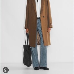 Aritzia Camel Wool Coat